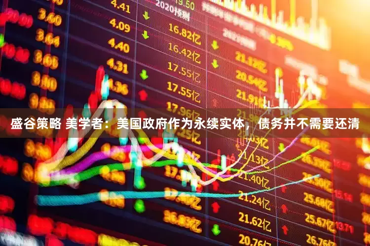 盛谷策略 美学者：美国政府作为永续实体，债务并不需要还清