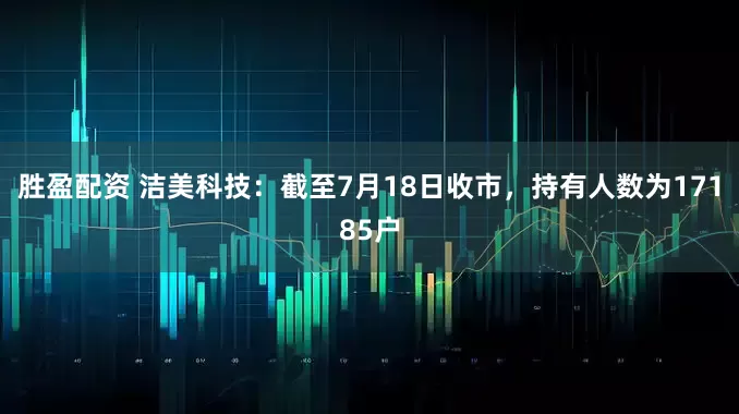 胜盈配资 洁美科技：截至7月18日收市，持有人数为17185户